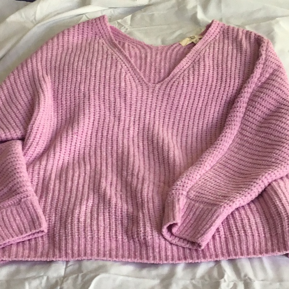 Snuggle soft pink sweater